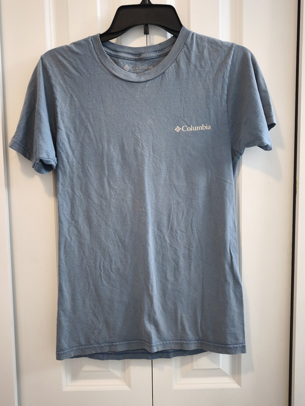 Mens Columbia Classic Logo Tee in Dusty Blue